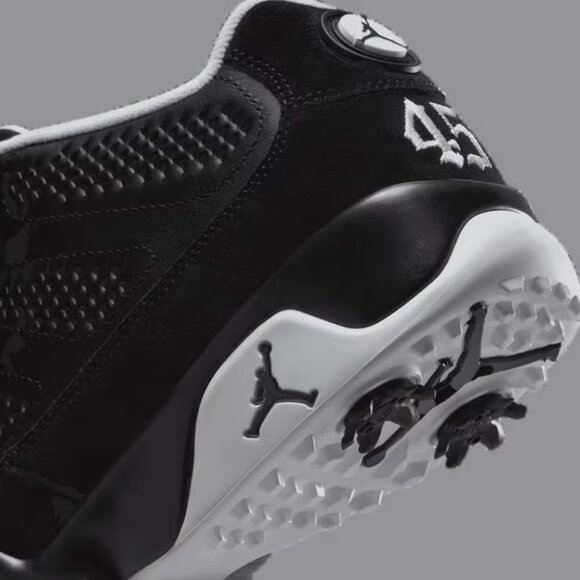 Air Jordan 9 Golf “Barons” Men’s Golf Cleats Shoes Black FN6930-001, Size 10.5 - Picture 15 of 16